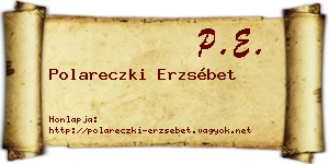Polareczki Erzsébet névjegykártya
